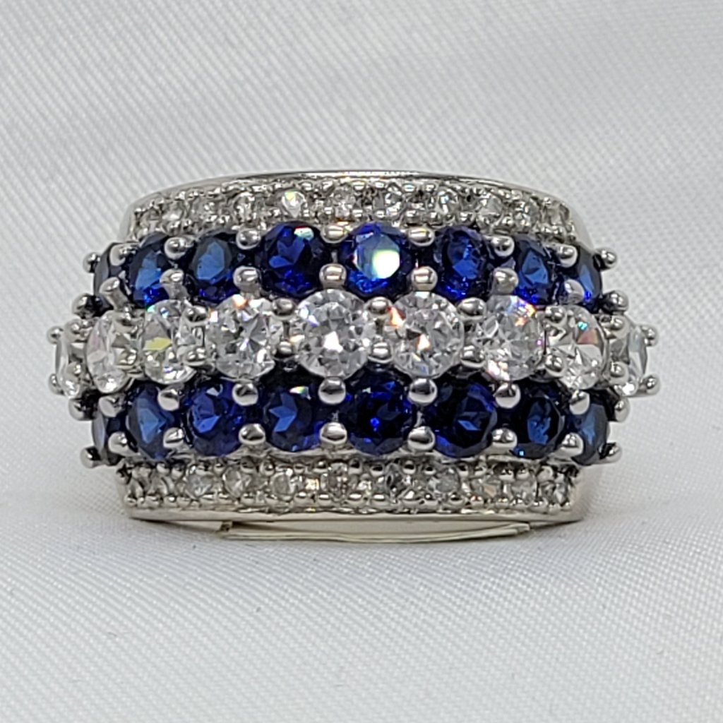 Bella Luce 925 Silver Sapphire Ring 50$